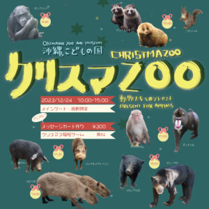 沖縄こどもの国クリスマＺＯＯ～動物たちへのプレゼント