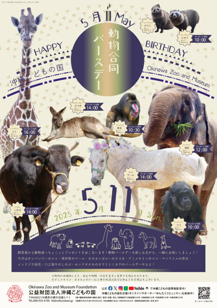 動物5月合同バースデー！