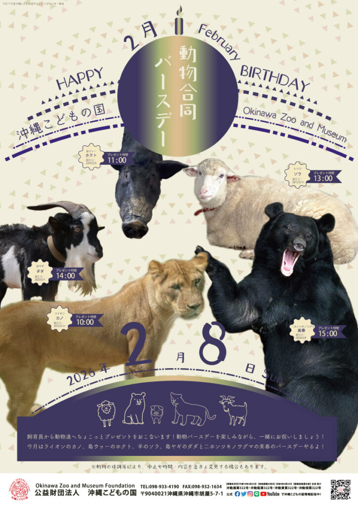 動物2月合同バースデー！
