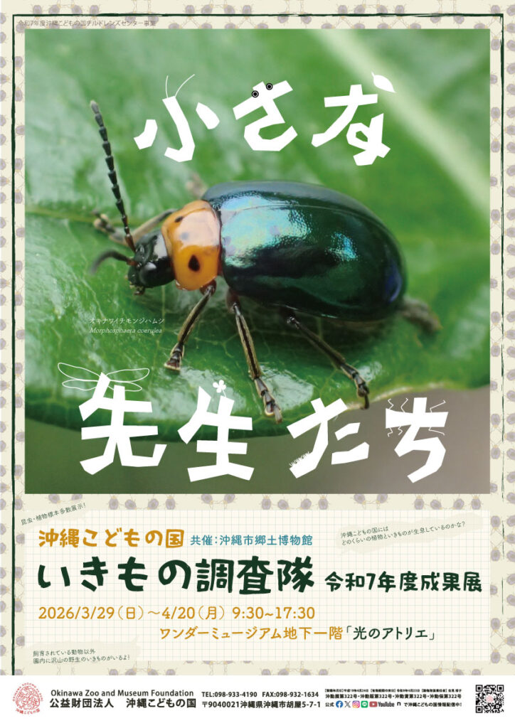 令和7年度いきもの調査隊活動成果展『小さな先生たち』