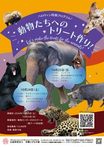 ハロウィンカーニバル特別ワークショップ「どうぶつ達へのトリート作り」